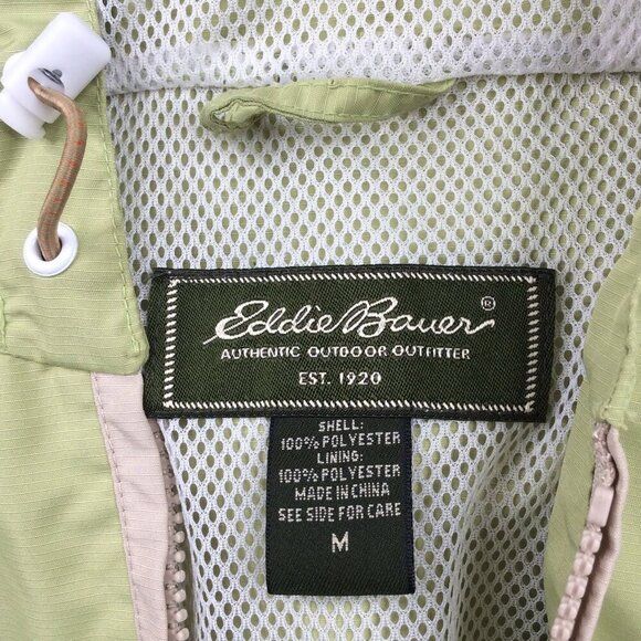 Eddie Bauer 1/2 Zip Windbreaker Hoodie Jacket Women’s M Pullover Lightweight - Picture 9 of 9